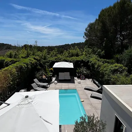 Vila Magnifique Californienne Avec Piscine Privative Antibes
